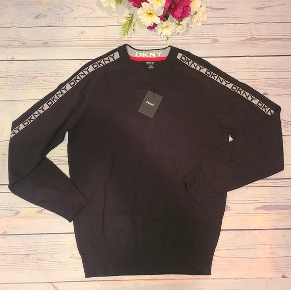 DKNY Men's Black Sweater Size Medium